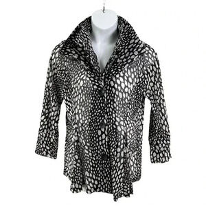 DAMEE Inc Womens M Mesh Sheer Wired Adjustable Double Stand up Collar Jacket Top